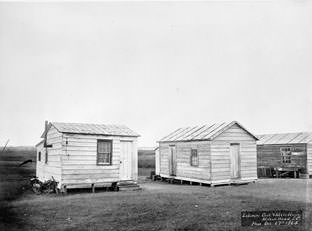 A row of houses at Mitchelville.